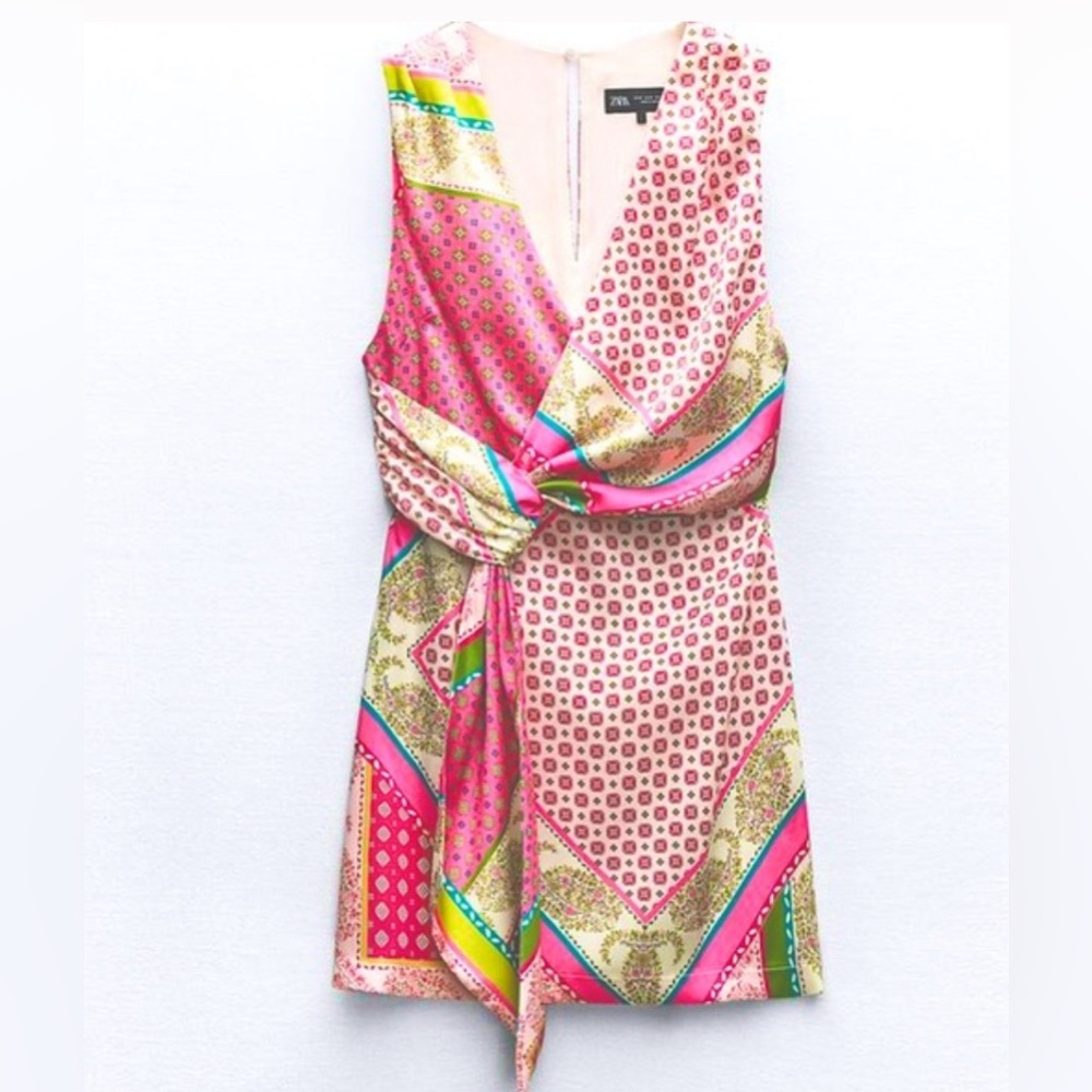 Zara patchwork dress